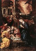VOS, Marten de Nativity  ery oil painting